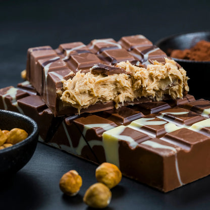 Chocoladereep met Pistachecrème, Roze Chocolade en Knapperige Kadayif